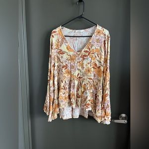A Beautiful Soul/Arula Yellow Flowy Top